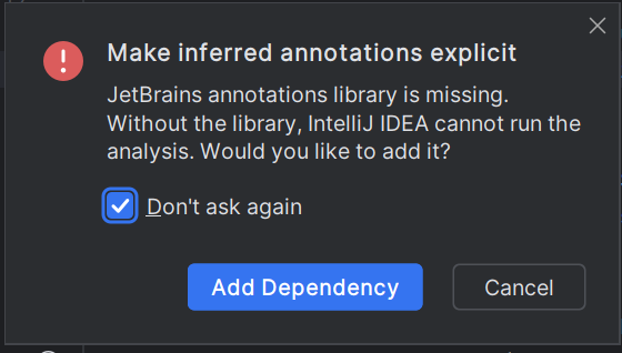 notnull dependency