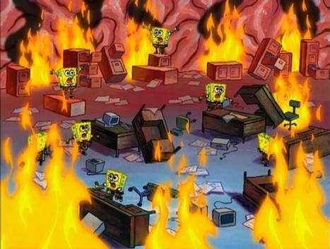 spongebob panic